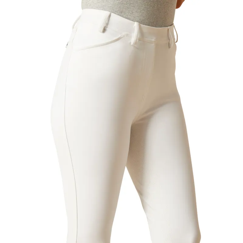 Ariat Ladies Tri Factor Full Seat Tights White-3